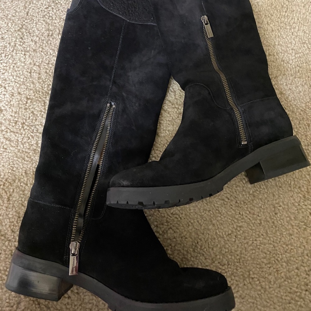 Black Michael kors suede boots